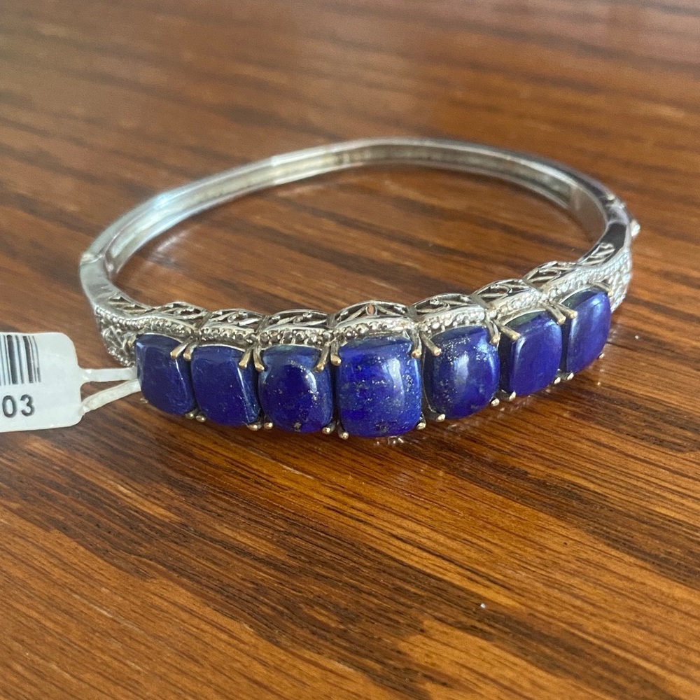 Vintage Lapis Lazuli Bangle